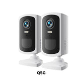 2K Outdoor Security Camera Wireless - Battery Powered, WiFi, Spotlight, Siren, AI Motion Detection, 2-Way Audio, MUBVIEW