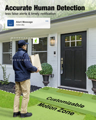 1080P WiFi Doorbell Camera with Chime - Alexa & Google Compatible, MUBVIEW J9 Plus