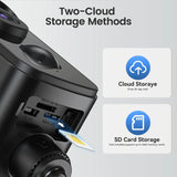 4G LTE Cellular Security Camera Wireless Outdoor, Magnetic, No WiFi Needed, 300° Pan, Solar Powered, Magnetic Mount 1-Min Install, SIM Included, PIR Motion & AI, 2K Night Vision, Lifetime 7-Day Cloud Naseto