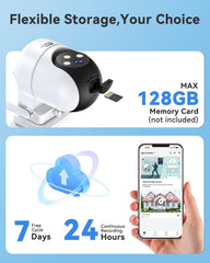 Wired 24/7 Recording â 5G/2.4G Dual-Band WiFi 2K Outdoor Security Camera MUBVIEW QB320