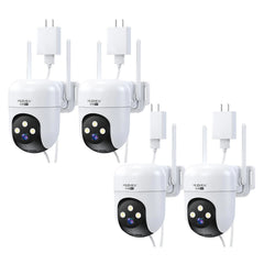 4-Cam 24/7 Whole-Home Protection – 2K Wired Security System QB320