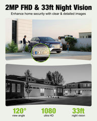 1080P WiFi Doorbell Camera with Chime - Alexa & Google Compatible, MUBVIEW J9 Plus