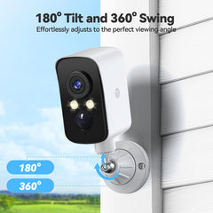 Magnetic Security Camera Mount, Universal 1/4" Screw, Adjustable, No-Drill, Compatible with Ring, Arlo & Wyze