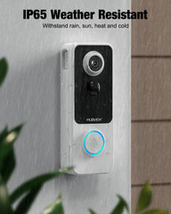 1080P WiFi Doorbell Camera with Chime - Alexa & Google Compatible, MUBVIEW J9 Plus