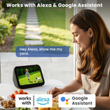 4G LTE Cellular Security Camera Wireless Outdoor, Magnetic, No WiFi Needed, 300° Pan, Solar Powered, Magnetic Mount 1-Min Install, SIM Included, PIR Motion & AI, 2K Night Vision, Lifetime 7-Day Cloud Naseto