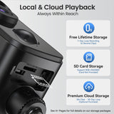 4G LTE Cellular Security Camera Wireless Outdoor, Magnetic, No WiFi Needed, 300° Pan, Solar Powered, Magnetic Mount 1-Min Install, SIM Included, PIR Motion & AI, 2K Night Vision, Lifetime 7-Day Cloud Naseto