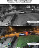 2K Outdoor Security Camera Wireless - Battery Powered, WiFi, Spotlight, Siren, AI Motion Detection, 2-Way Audio, MUBVIEW