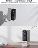 2K Outdoor Security Camera Wireless - Battery Powered, WiFi, Spotlight, Siren, AI Motion Detection, 2-Way Audio, MUBVIEW