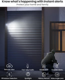 2K Outdoor Security Camera Wireless - Battery Powered, WiFi, Spotlight, Siren, AI Motion Detection, 2-Way Audio, MUBVIEW