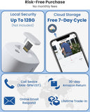 2K Outdoor Security Camera Wireless - Battery Powered, WiFi, Spotlight, Siren, AI Motion Detection, 2-Way Audio, MUBVIEW