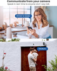 2K Wireless Battery Security Camera with AI Motion Detection Q5 2-Pack