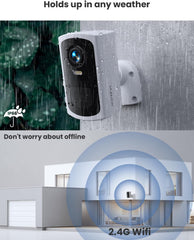 2K Wireless Battery Security Camera with AI Motion Detection Q5 2-Pack