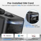 4G LTE Cellular Security Camera Wireless Outdoor, Magnetic, No WiFi Needed, 300° Pan, Solar Powered, Magnetic Mount 1-Min Install, SIM Included, PIR Motion & AI, 2K Night Vision, Lifetime 7-Day Cloud Naseto