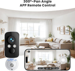 2K Wireless Outdoor Security Camera, 2.4G WiFi, Magnetic Mount, Battery & Solar Powered