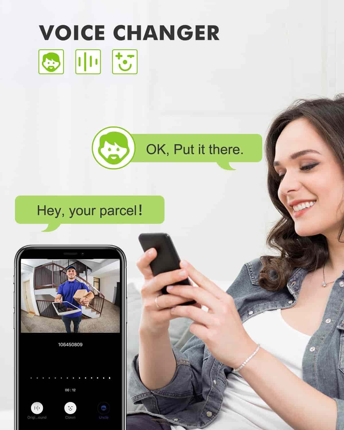 MUBVIEW-J9-Doorbell-Voice-Changer