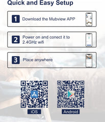 PK320D 2-Pack 2K PTZ Indoor Cameras – 24/7 Wired MUBVIEW