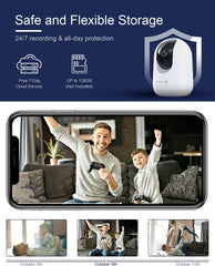 PK320D 2-Pack 2K PTZ Indoor Cameras – 24/7 Wired MUBVIEW