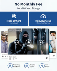 1080P WiFi Doorbell Camera with Chime - Smart Home Security, Alexa & Google Compatible, MUBVIEW J9 Plus (Black)