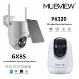 GX8S Wireless Solar Powered Camera + PK320 Wired Security Camera