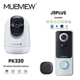 PK320 Wired Security Camera + J9 Plus Wireless Doorbell Camera - MUBVIEW Camera Bundle