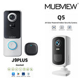 Q5 Wireless Security Camera + J9 Plus Video Doorbell Camera - MUBVIEW Camera Bundle