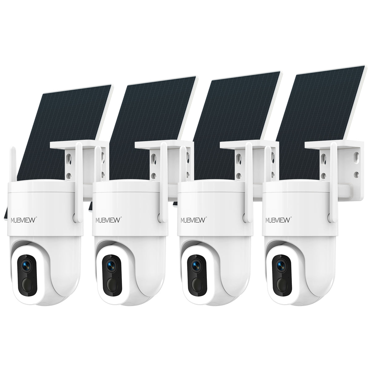 🔥360°PTZ Floodlight Solar Panel Security Camera System DX2(4-Cam)