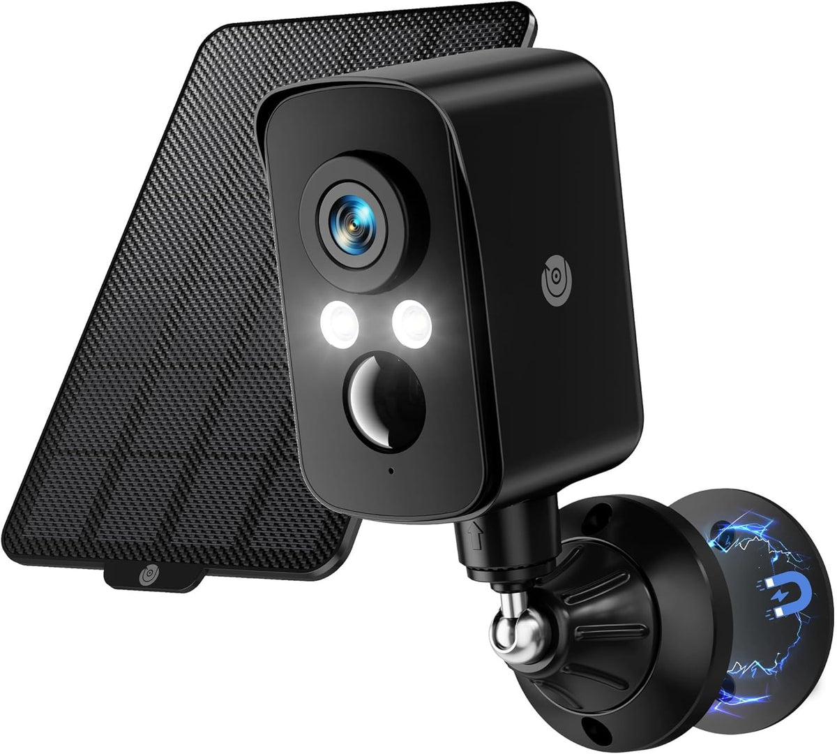 4G LTE Cellular Security Camera Wireless Outdoor, Magnetic, No WiFi Needed, 300° Pan, Solar Powered, Magnetic Mount 1-Min Install, SIM Included, PIR Motion & AI, 2K Night Vision, Lifetime 7-Day Cloud Naseto