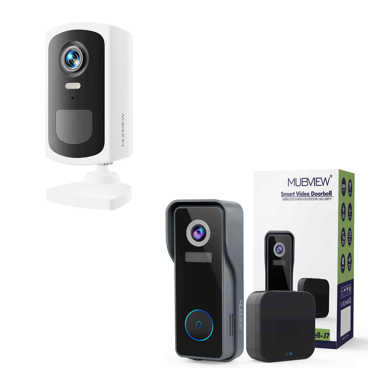Q5 Wireless Security Camera + J7 Video Doorbell Camera