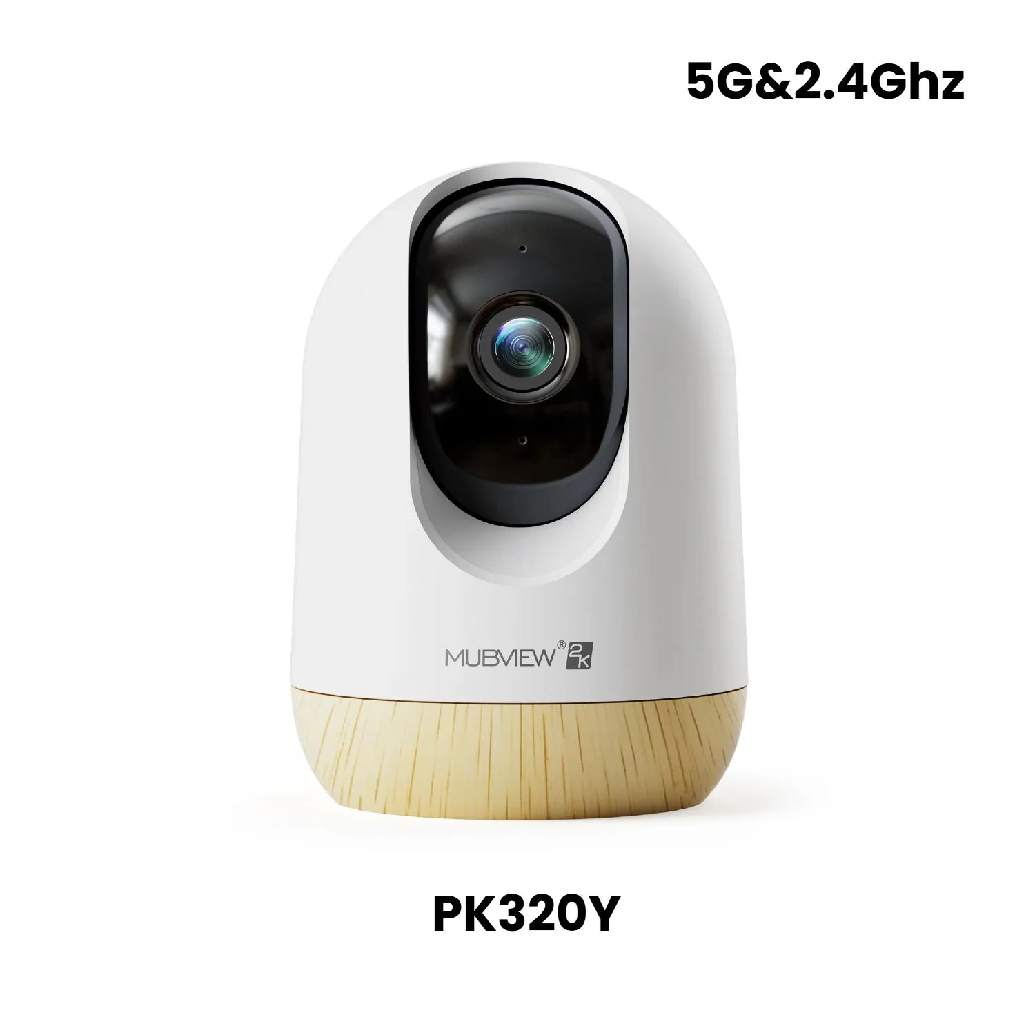 Newest 5G&2.4GHz Dual Band 24/7 All Day Recording Security Camera for Baby Pet Monitoring MUBVIEW PK320Y