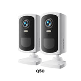 2K Outdoor Security Camera Wireless - Battery Powered, WiFi, Spotlight, Siren, AI Motion Detection, 2-Way Audio, MUBVIEW