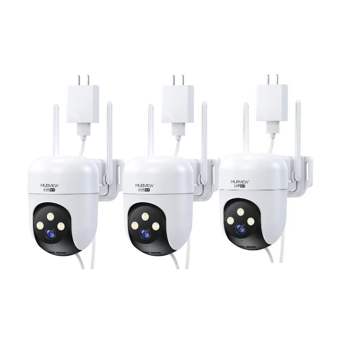 🔥Wired 5G/2.4G Dual Band 24/7 Recording Security Camera QB320 (3-Cam)