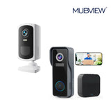 J7 2K Smart Wireless WiFi Doorbell Camera with + Q5 Smart Wireless Security Camera