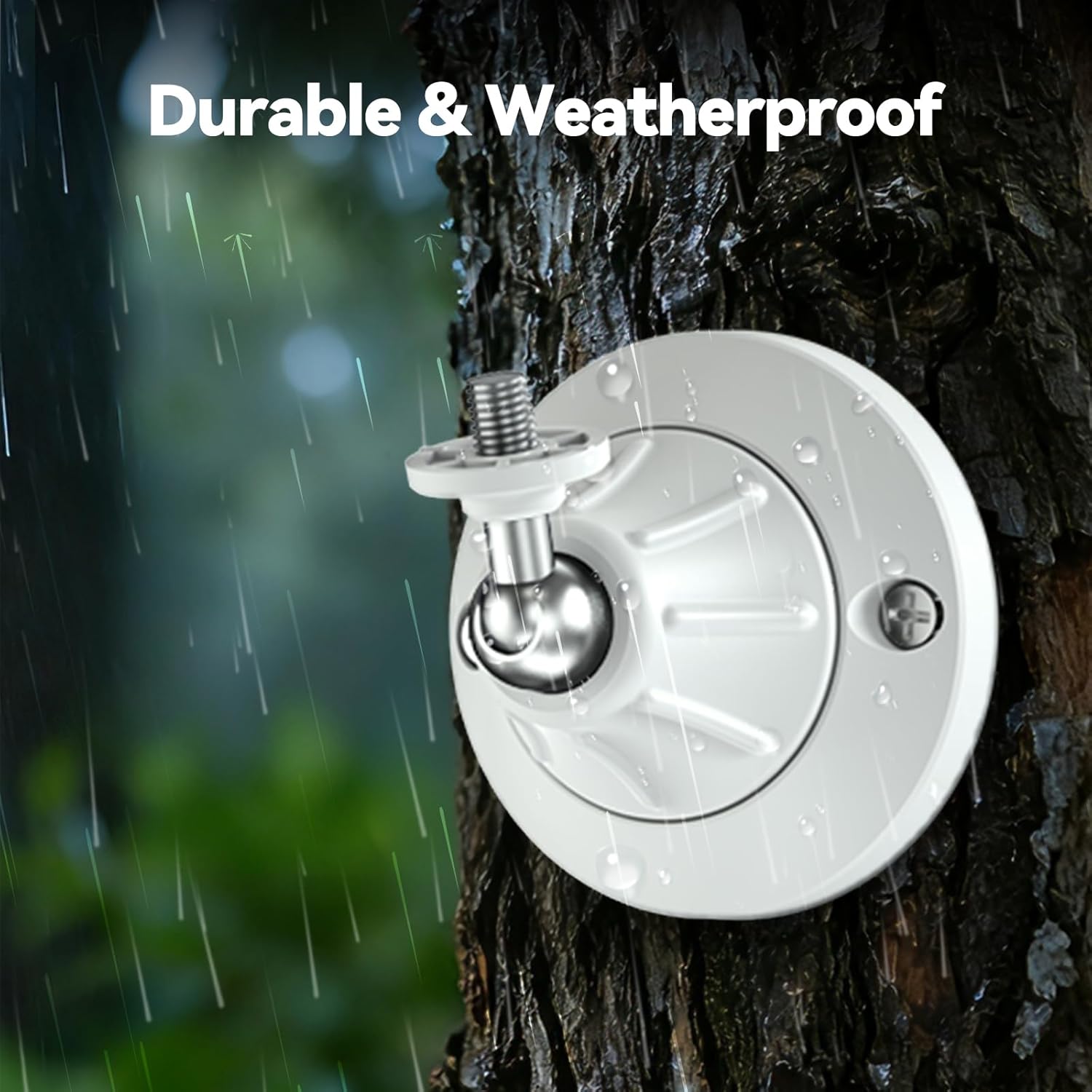 Magnetic Security Camera Mount, Universal 1/4" Screw, Adjustable, No-Drill, Compatible with Ring, Arlo & Wyze