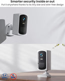 2K/3MP Smart Wireless Battery Spotlight Security Camera For Outdoor And Indoor Use Q5C