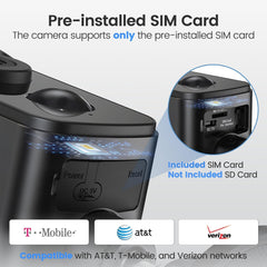 4G LTE Cellular Security Camera Wireless Outdoor, Magnetic, No WiFi Needed, 300° Pan, Solar Powered, Magnetic Mount 1-Min Install, SIM Included, PIR Motion & AI, 2K Night Vision, Lifetime 7-Day Cloud Naseto