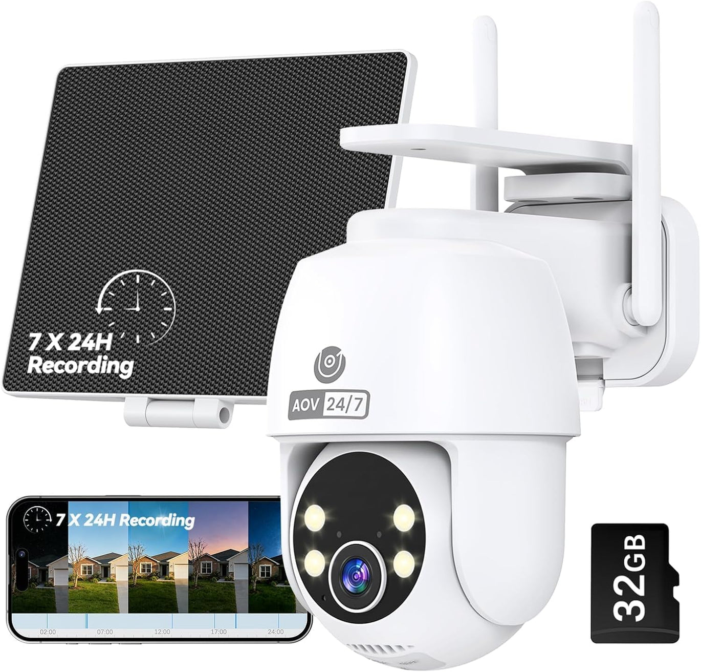 GX8S 2 Wireless Outdoor Cameras for Smart Home Protection – 2K