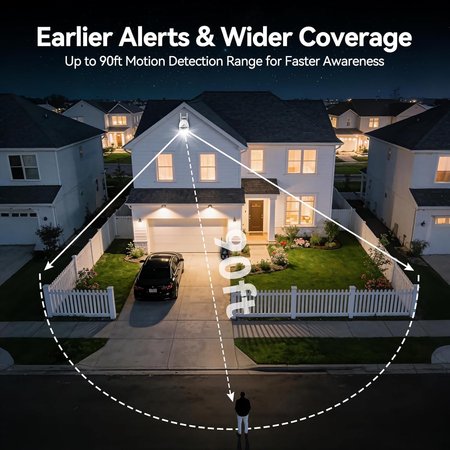 24/7 All Day Recording Wireless Outdoor Security Camera 360° PTZ 2K Solar Powered Camera Mubview Q8