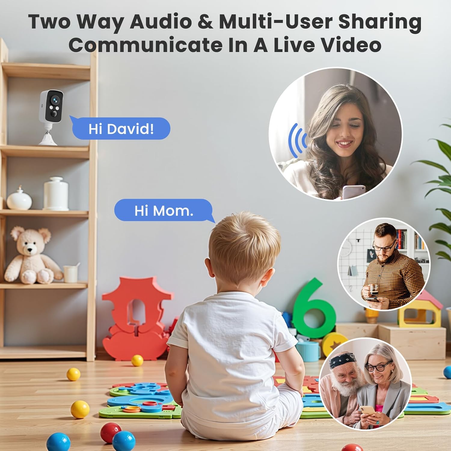 300° Pan Wireless Outdoor Security Camera, Magnetic Mount, Battery Powered Cam Indoor, 2.4G WiFi, 2K, AI Detection, Night Vision, 2-Way Talk, Lifetime 7-Day Cloud/SD Storage, for Home Security, IP65 Naseto