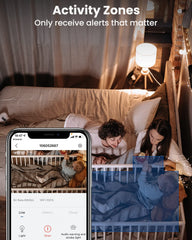 Caméra de sécurité de projecteur de batterie sans fil intelligente 2K/3MP pour une utilisation en extérieur et en intérieur Q5 