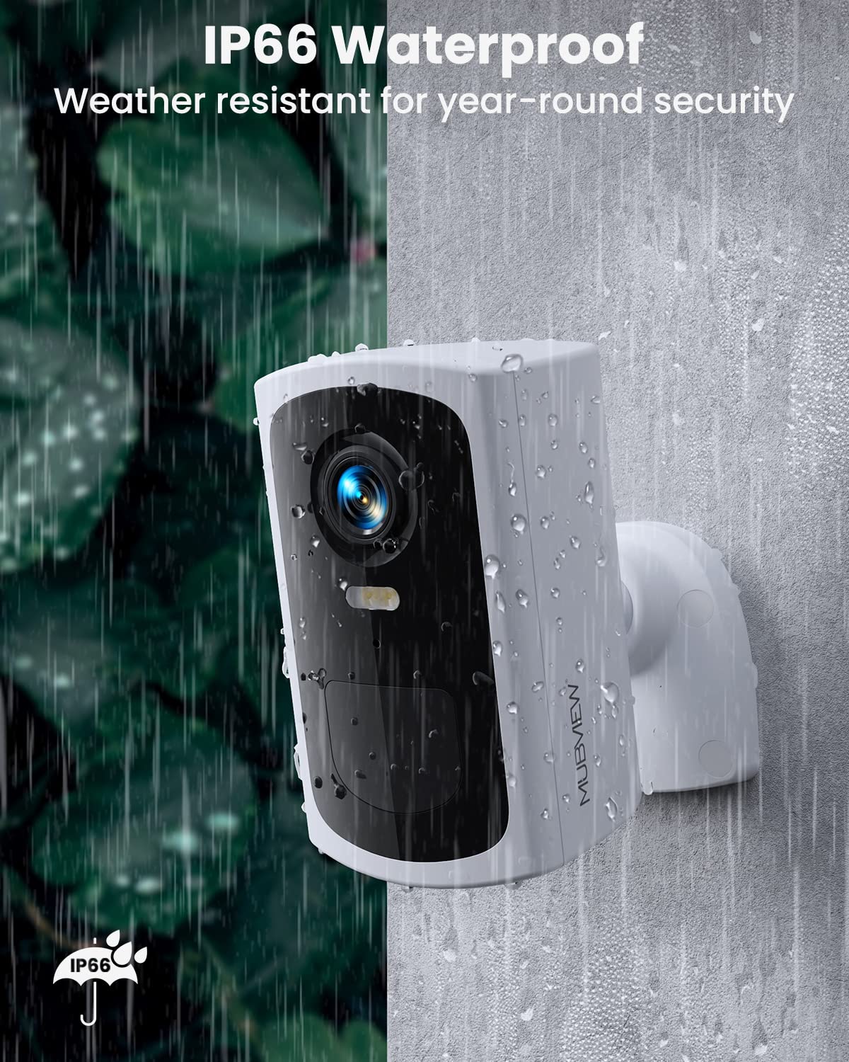 MUBVIEW Q6 IP66 Waterproof Security Camera